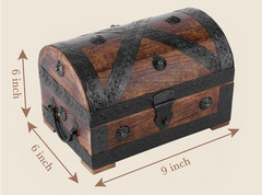 Pirate Treasure Chest Centerpiece Nautical Party Decor Gems Pearls Gold Coins