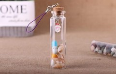 MaxMau 20ml Small Glass Bottles,Tiny Vials,Jars with Cork Clear