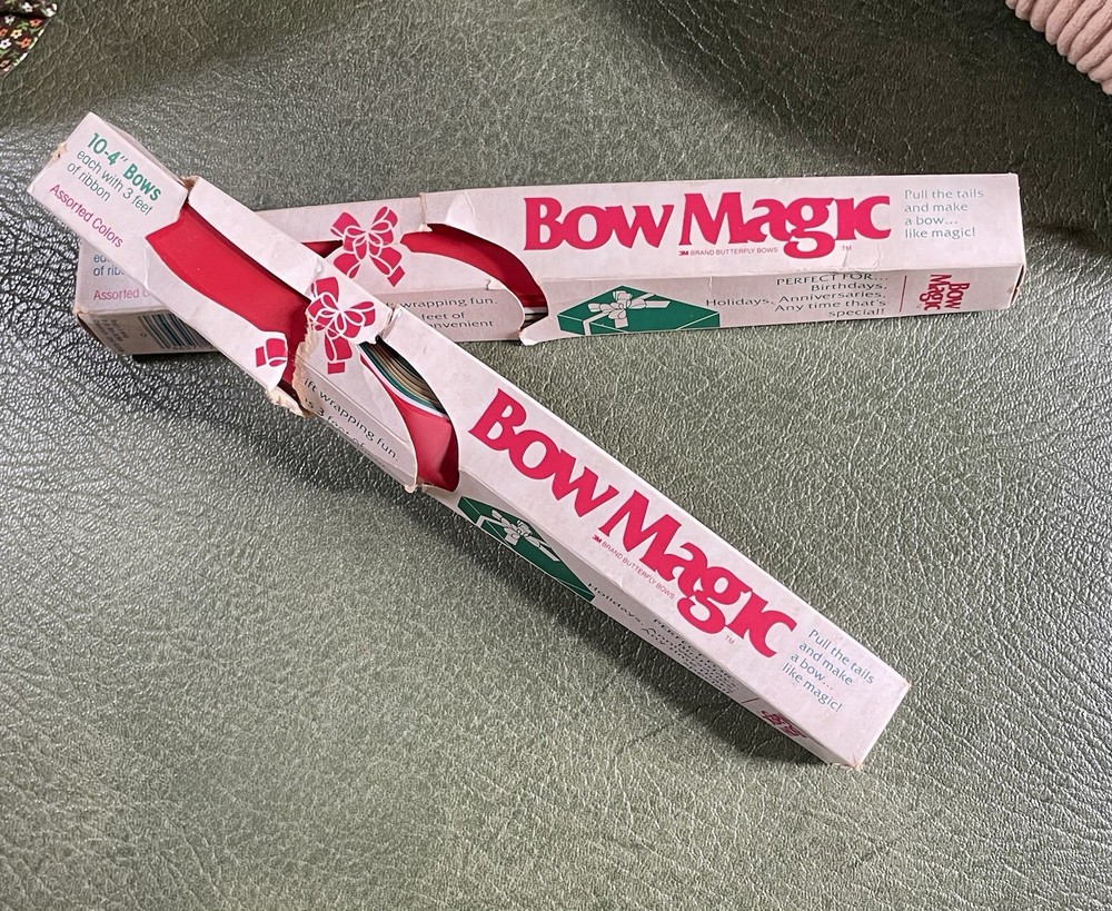 Vintage Bow Magic Pull Ribbon Bows 4″ Lot of 2 Boxes That’s A Wrap Cincinnati