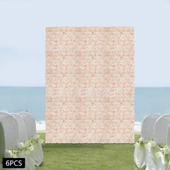 6pcs Premium Flower Wall Panels Artificial Silk Flower Rose Wedding Backdrop NEW