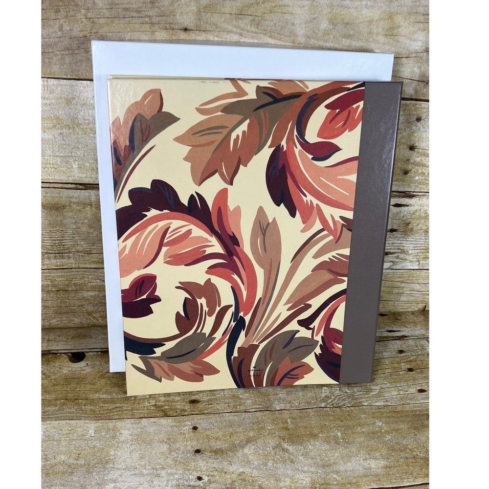 Hallmark Photo Album Feather Motif Autumn Colors Memories Scrapbook with Box