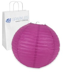 5 pcs 8″ inch Chinese Paper Lantern – Fuchsia – Wedding Party Event iz