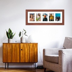 8×24 Picture Frame Display 5 opening 4X6 Picture Frame Collage,Multi Photo Fr…