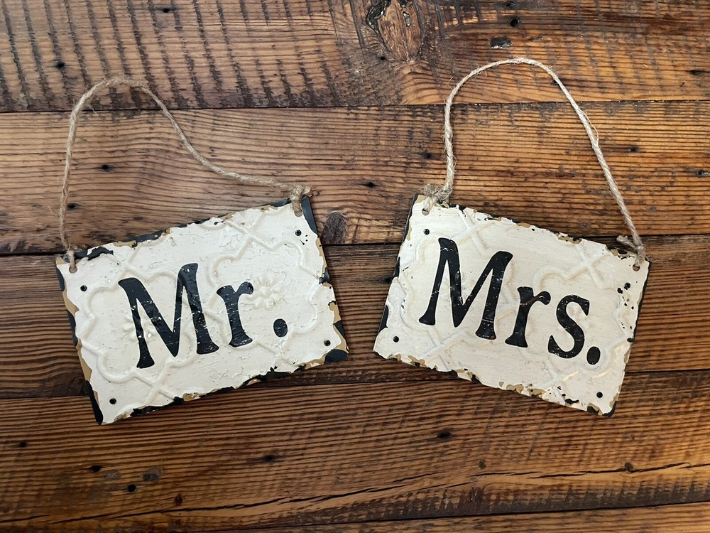 Mr. and Mrs. hanging decor