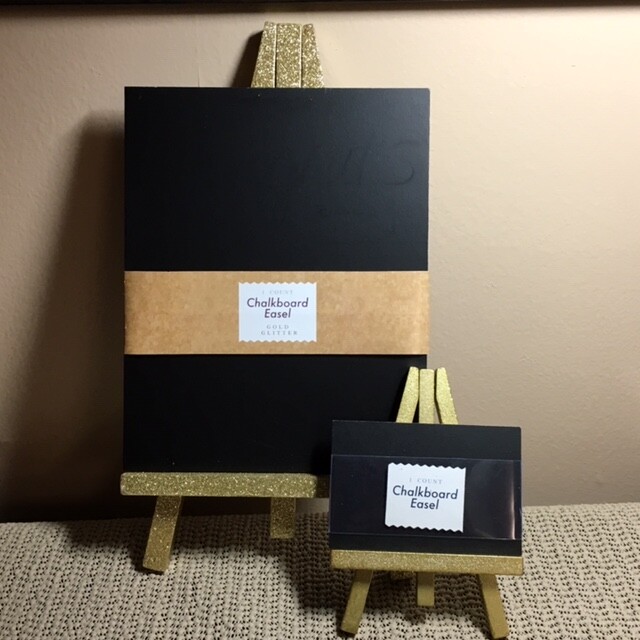 Chalkboard Easels for Tabletop * Set of 2 * 7.5″ x 6″ and 2.25″ x 3.5″ * NEW