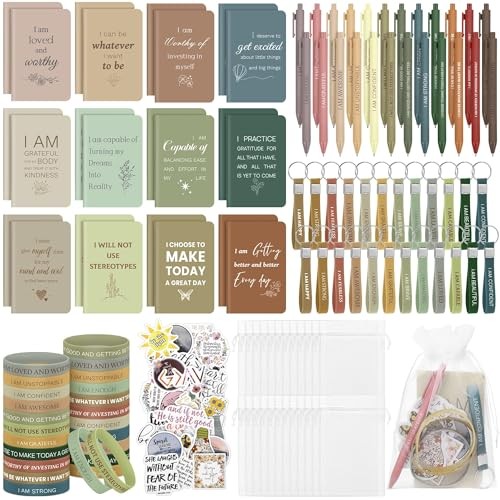 Morandi Motivational Quote Notebooks – 170 Pieces Positive Affirmation Gifts Set
