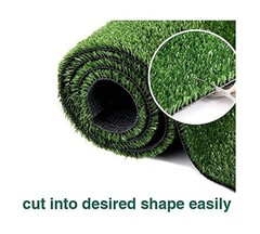 LITA Artificial Grass Turf Lawn-7 Feet x 15 Feet, 0.4″ Indoor Outdoor Rug Syn…