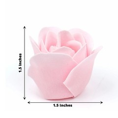 24 Rose Gold HEART ROSE PETALS SOAPS with Gift Boxes Wedding Party FAVORS Supply