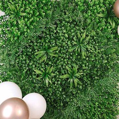 4 Green Artificial Boxwood Leaves Foliage UV Protected Wall Panels Party Events