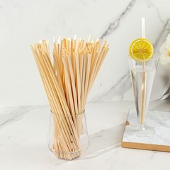 100 Natural 9″ Wheat Sustainable Drinking Straws Party Events Home Decorations