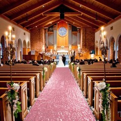 Sequin Aisle Runners 2ft X 15ft Pink Gold Carpet Runner For Party Glitter Runner