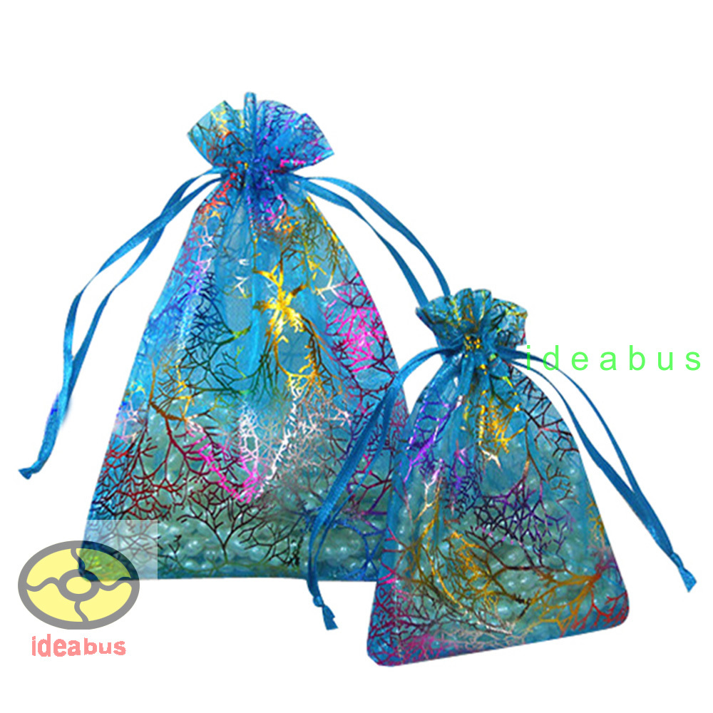 25/50/100pcs Coralline Organza Pouches Wedding Party Favor Bags 4.7″x3.5″ 7×4.7″