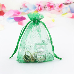 100Pcs Organza Wedding Party Gift Bags Butterfly Drawstring Pouches Jewelry Gift