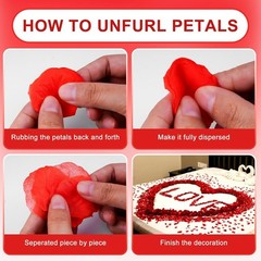 4000 Red Silk Rose Petals for Enchanting Decor – Weddings & More