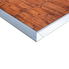 Portable Dance Floor 20′ x 20′ Commercial Wood Grain Event Party Waterproof Tile