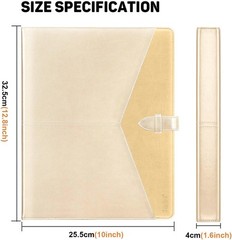Toplive Padfolio 3 Ring Binder Organizer Business Portfolio Folder for Women,…