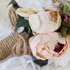 Versatile Wedding & Anniversary Bouquet – Artificial Flowers in Stunning Colors