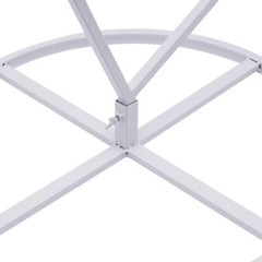 White Metal Flower Frame Weddings Square Backdrop Garland Plants Display Stand.