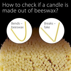 Danilovo Thin Taper Beeswax Candles – Honey-Scented, Decorative 5.9 in, White