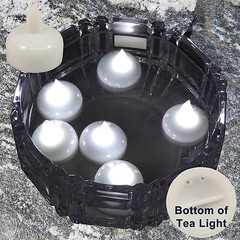24 X Waterproof LED Floating White Tea Light Flameless Candle Wedding Party Xmas