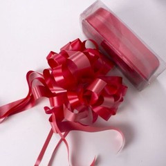 2 PC LARGE SATIN PULL BOW 4″ x 3.5″ party wedding big gift drawstring Holiday