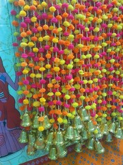 Indian pom pom Garlands Christmas Wedding Decoration Mehndi wholesale lot