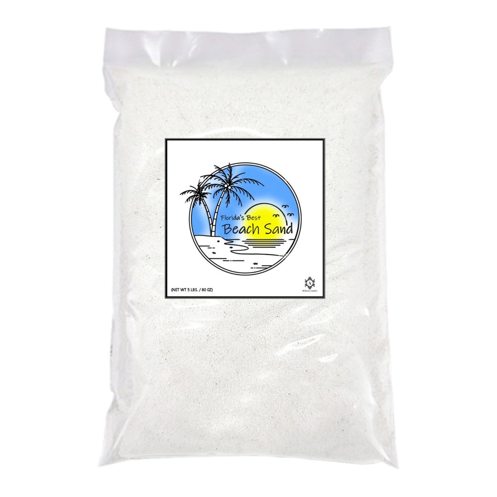 5 lbs. Natural White Beach Sand, Wedding Decor, Terrariums and more…