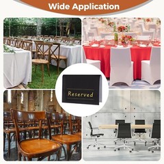 24 Pcs Reserved Chair Signs, Church Pew Reserved Seating Placeholders, Reserv…