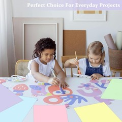 100 Sheets Pastel Cardstock Thick Paper, 5 Colors 8.3 x 11.7 inches,