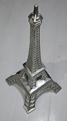 18″ Tall Eiffel Tower, Silver, Great Table Centerpiece Or Prop