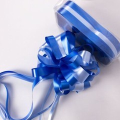 2 PC LARGE SATIN PULL BOW 4″ x 3.5″ party wedding big gift drawstring Holiday