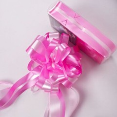 2 PC LARGE SATIN PULL BOW 4″ x 3.5″ party wedding big gift drawstring Holiday