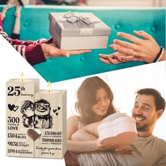 25th Wedding Anniversary Gift for Couple Silver Wedding Gifts for Wife Husband