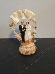 Vintage Wedding Cake Topper By Coast Novelty. Wedding Bell Vintage Bride And Grm