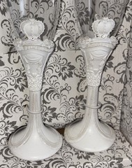 Wedding Champagne Toasting Flute Glasses with Bling Stems By D’Lusso New