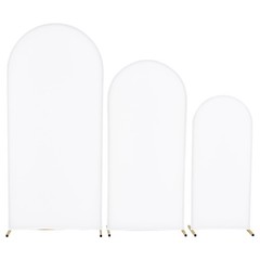 Uimoso Metal Arch Backdrop Stand w/ Covers 6/5/4 ft 3 Pack Wedding Party Decor