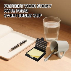 Sticky Note Stencil and Holder with Five Different Stencil, 3×3 inches, Black