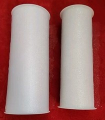 TULLE LOT of 2 Spools WHITE Used Partial 6″ wide Glitter Shiny/Reflective