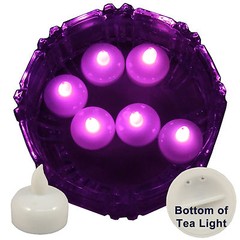 FREESH 6X Waterproof LED Floating Tealight Flameless Candle Wedding Party Pink