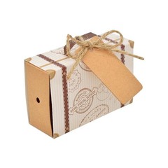 Travel Case Candy Boxes Kraft Paper Gift Boxes Wedding Birthday Party Christmas