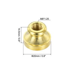 20mm Blank Wax Seal Stamp Round Sealing Wax Stamp Vintage Brass Head