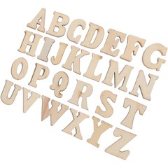 small wooden letters 15mm English Letters Wooden Pieces Small Natural