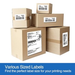L LIKED 500 Sheets Matte Sticker Paper Full-Sheet 8.5″ x 11″｜500