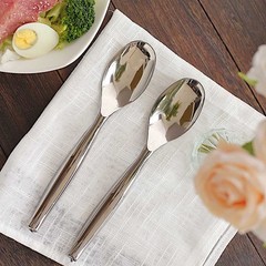10 Silver 10″ Heavy Duty Plastic Large Serving Spoons Party Events Tableware