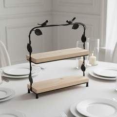 Wooden Dessert Display Set Decorative Cake Display Stand Sturdy for Party