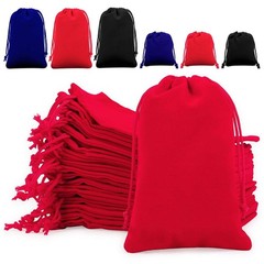 25/50pcs Velvet Pouch Jewelry Ring Bags Wedding Favor Bag Party Velour Baggie