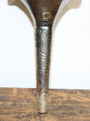 Tussie Mussie Bridal Bouquet Flower Holder Silver Metal 5.5” vintage