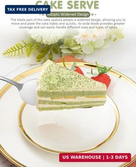 2-Piece Premium Cake Cutting Set, Exquisite Knife and Server with Serrated Desig