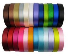 (25 YARDS) SATIN RIBBON roll craft xmas presents wedding party holiday gift wrap