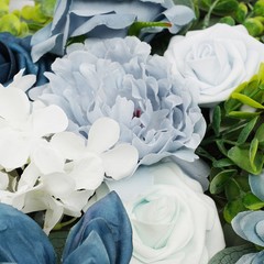 Tabletop Decor Set Artificial Flower With Tablecloth & Table Runner Home Wedding
